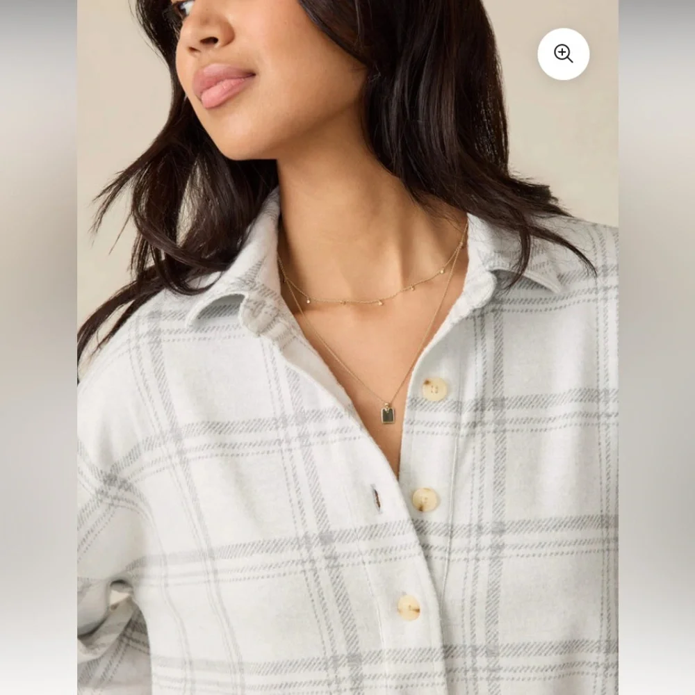 Faherty Legend ultra popular plaid sweater shirt Montana pullover size Medium - Picture 3 of 9